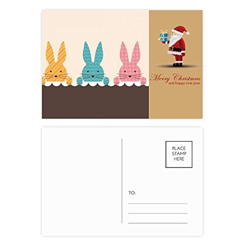 Cartes postales pour fête de Pâques à envoyer en famille avec motif lapin mignon