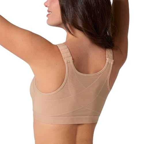 Image of Leonisa Multi-Functional - Posture Corrector Bra Wireless Front Closure Bra for Women Full Coverage