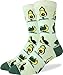 Good Luck Sock Men's Avocado Yoga Socks - Green, Adult Shoe Size 7-12
