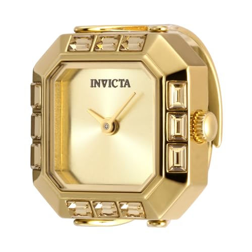  Invicta Mini 49585 Orologio da Donna - Impermeabile - Analogico - Movimento Quarzo - acciaio inossidabile con quadrante oro - 21mm