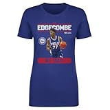 500 LEVEL VJ Edgecombe Philadelphia 76ers Trust Shirt for Women (Royal Blue, Large)