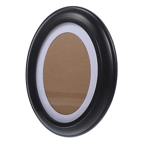 POPETPOP Marco De Fotos Ovalado De Madera Para Colgar Pared y Mesa Decoración y Clásica Incluye Clavos