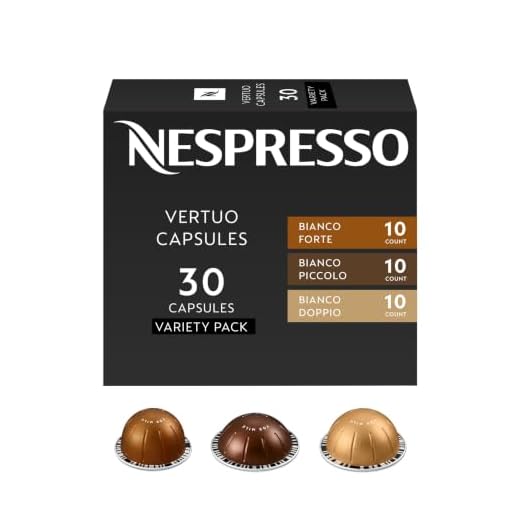Nespresso Capsules Vertuo, Bianco Variety Pack, 30-Count Coffee Pods
