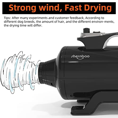 Shernbao DHD-2400T Sopladora Profesional para Perros 6 HP - Imagen 5