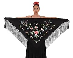 Negro Bordado Multicolor