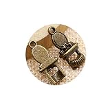 honggui1111-20 colgantes de 20 x 9 mm para aparador de joyas (bronce antiguo)