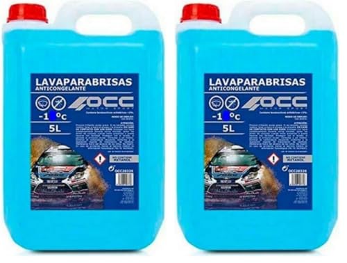 OCC MOTOR SPORT LIMPIAPARABRISAS ANTICONGELANTE 5 LITROS (Paquete de 2)