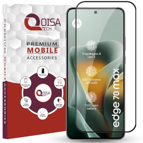 Image of Premium Tempered Glass Screen Protector Guard For Motorola Edge 70 Max (6.82 Inch, Pack of 1) | Edge to Edge Coverage With Easy to installation kit