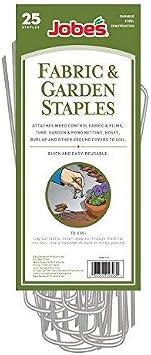 Easy Gardener 50825 Fabric & Garden Staples Secure Landscape Fabric, Netting, Outdoor Lighting, and More, 25