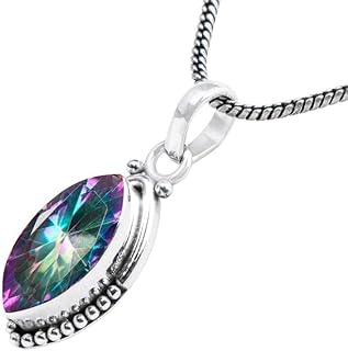 Gemstone Pendant Silver Pendant For Women Girls Gift, Natural Gemstone Pendant Necklace, Handmade Pendant, Solitaire Pendant Christmas Gift