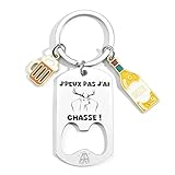 KJKJKJ Cadeau Chasseur Chasse Porte clef Personnalisé pour un...