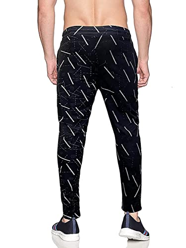 Image of AVOLT Men Slim Fit Lycra Blend Track Pants