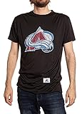 Calhoun NHL Mens Loose Fit Performance Rashguard Wicking Short Sleeve Shirt (Colorado Avalanche, XX-Large)