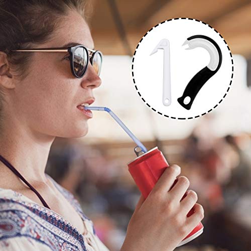 4 Pack Easy Open Ring Pull Can Opener Easy Grip Opener Ring-Pull Helper For Ring Pull Tab Cans Tins Bottles, 2 Sizes #TOP5