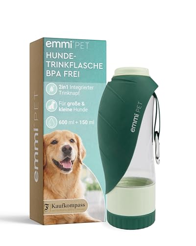 emmi-PET 2-in-1 Hundetrinkflasche mit Futterbehälter in...