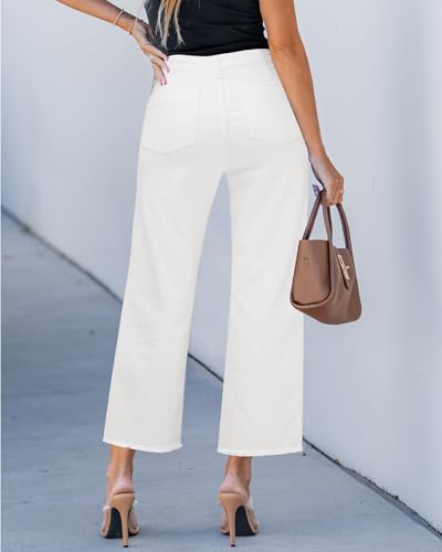 GRAPENT Wide Leg Jeans for Women High Waisted Trendy Jeans Denim Pants Stretchy Baggy with Pockets3