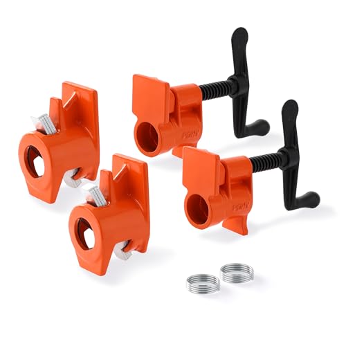 PONY ORIGINAL 2-Pack 50 Wood Gluing Pipe Clamp Fixture for 3/4 Inch Black Pipe