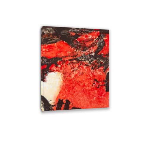 Peinture de toile Zao Wou-Ki Quatre Saisons | Impression artistique premium encadrée 30x40cm