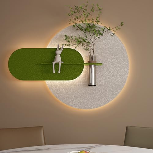 Peinture murale 3D lumineuse haut de gamme œuvre d'art LED salon