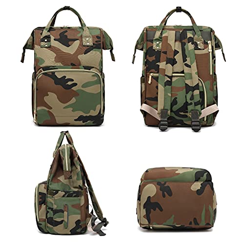 Yusudan Camo Diaper Bag Backpack For Baby Girls, Mom Waterproof Large Nappy Bags For Women #TOP6