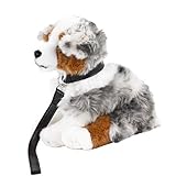 Teddys Rothenburg Kuscheltier Australian Shepherd sitzend grau/weiß/braun 26cm Plüschhund