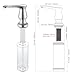 GAGALIFE Kitchen Sink Soap Dispenser Chrome, Built in Soap Dispenser with 17 OZ Bottle, Refill from The Top, Liquid Dispenser for Kitchen Sink