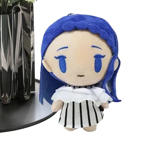 Porte-clés peluche douce de 8x12,5 cm avec son attache clip et anneau en métal