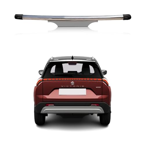 Image of Stainless Steel High Gloss Safety Rear Bumper Protector Sutaible for Maruti Suzuki Victoris