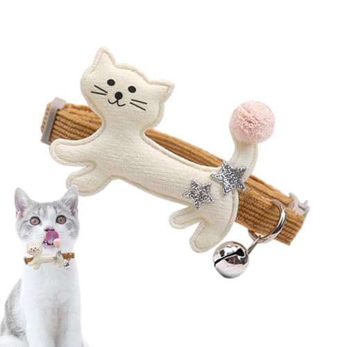 Collier de cloche de chat en peluche réglable pour chatons et petits chiots - 7