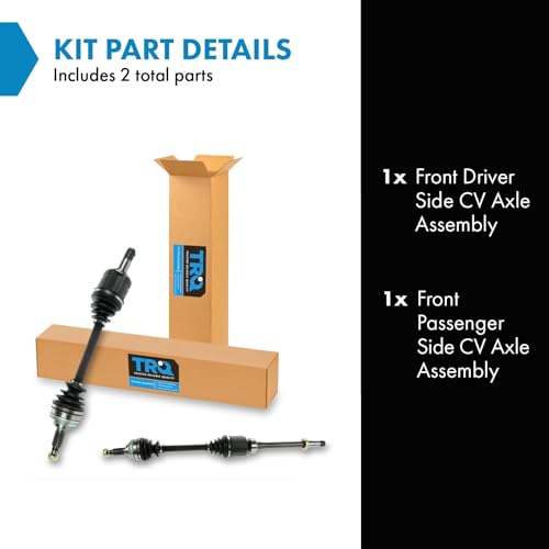 image for TRQ Front CV Axle Assembly Set Compatible with 1997-2001 Lexus ES300 1