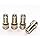 Double Seal Valve stem Extension caps Flow Through tire Valve Extender Metal Valve stem Extenders for Inflating auto car Truck Bus RV semi Tires (4 Pack)