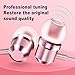 D-GROEE Earbuds Earphones, Wired Headphones in Ear, in-Ear Wired Earphone Metal Magnetic Subwoofer Mic Volume Control Gaming Headset Golden