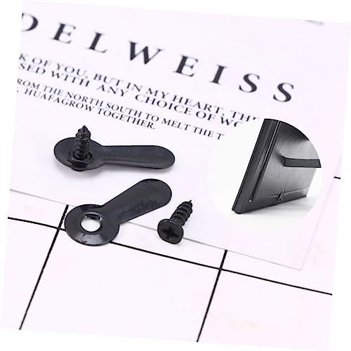 Image of IWOWHERO 300pcs Picture Hanging Kit Black Frame Hangers Nails and Screws Easy to Install Hardware for Picture Frames Wall Art and Home Decor