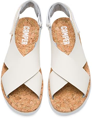Camper Women Sandal Flat, Beige, 6 | Image 2