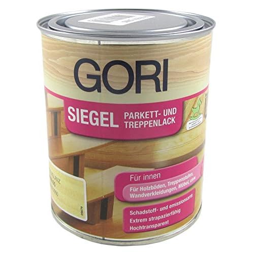 0,75L GORI Siegel Parkett- und Treppenlack farblos 050 Seidenglänzend 2712 WB