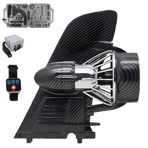 Aleta de tabla de surf motorizada, 288 Wh, aleta de propulsión con control remoto, tabla de remo, motor de empuje, tabla de surf, kayak, 450 x 435 x 120 mm