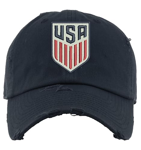 ALLNTRENDS USA Soccer Hat Embroidered Dad Hat Team Fans US