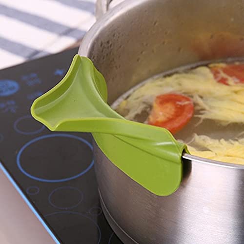 Miniatura 2 de Embudo de cocina creativo antiderrames de silicona para verter sopa embudo para ollas, sartenes y tazones y tarros, herramienta de cocina
