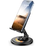 Lamicall 360° Rotation Cell Phone Stand for Desk, Sturdy Phone Holder