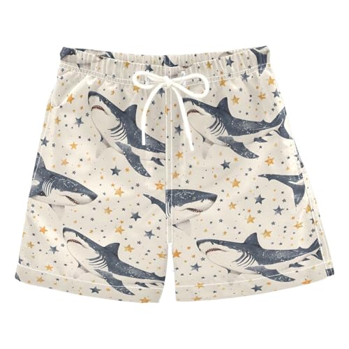 ALAZA Bear Strawberry Leaf Heart Boys Quick Dry Beach Board Shorts Kids Swim Trunks Bathing Suit Swimsuit 4T