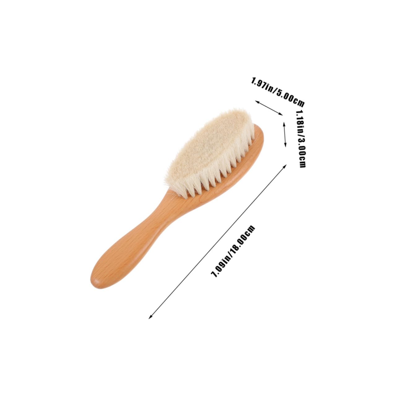 CALLARON Men Face Clean Brush Shaving Brush Men Beard Brush Wool Brush