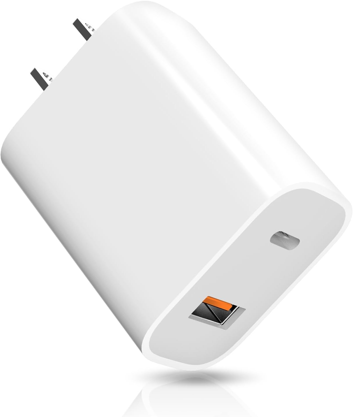 USB C Charger Block - Charging Cube, 20W Dual Port Fast Charging Block Cube Box Brick Plug Adapter Compatible with New Watch SE Series 8 7 6 5 iPhone 14 13 12 Pro Max