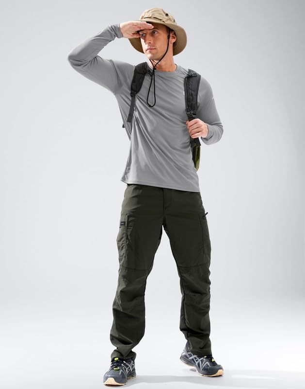 Men's Sun Protection Long Sleeve Shirts UPF 50+ - Image 2