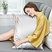 100% Mulberry Silk Pillowcase for Hair and Skin, 22 Momme Pure Natural Silk Pillow Case Both Sided with Zipper, Pillow Cover for Women Mom Men (Silver Grey, King 20''×36'', 1 Pack)