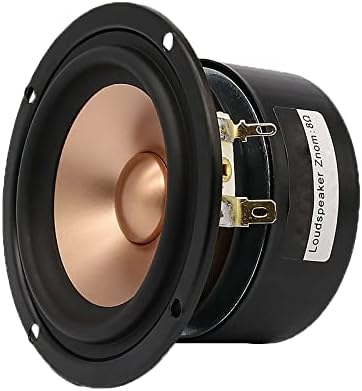 1Pc 3 Inch Audio Speaker 4Ohm 8Ohm 15W Full Range HiFi Treble Mid Bass Balance Loudspeaker Bookshelf Speakers Desktop DIY (Color : 1pc 8ohm Square)