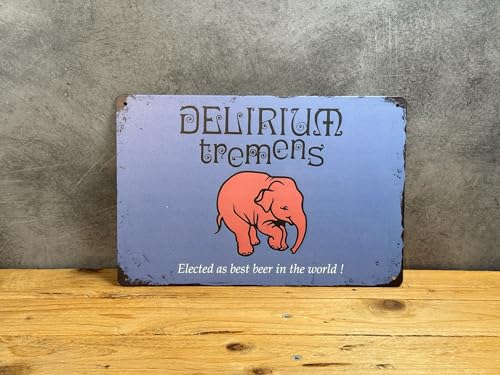 PLAK2L -Plaque Métal Vintage Décorative Delirium - 30x20cm