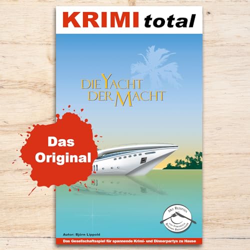 Stadtkrimis Exit Escape Stadtführung Krimi total ® Die Yacht der Macht | Krimidinner für zu Hause | 8-9 Personen | Karibik | kniffliger Fall | mit Rezepten vom Sternekoch