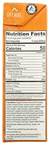 Image of Kettle And Fire Broth Mushroom Chicken Bone, 16.9 OZ (Pack of 3)