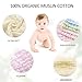 Baby Washcloths 10 Pack-Soft Face Cloths for Newborn Baby Wipes, Burp Cloths or Face Towels Natural Muslin Cotton Extra Soft Breathable for Sensitive Skin-Baby Registry as Shower(Pink White Beige)