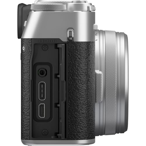 Image of FUJIFILM X100VI Digital Camera (Silver) (16821822) + 64GB Card + Card Reader + NP-W126 Battery + Charger + Corel Photo Software + Case + Flex Tripod + Memory Card Wallet + Cleaning Kit + Cap Keeper